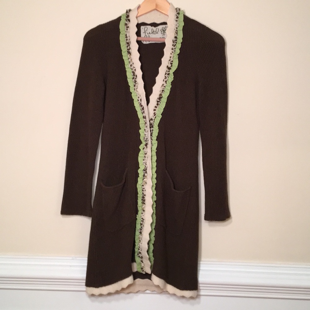Anthropologie Field Flowers Sweater Size Small